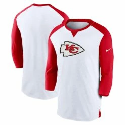 Men's Kansas City Chiefs Nike White/Red Rewind 3/4-Sleeve T-Shirt -NFL fanshirt Shop 4 sleeve t shirt pi4879000 altimages ff 4879321 0359c0e09bf5f24d1d93alt1 full