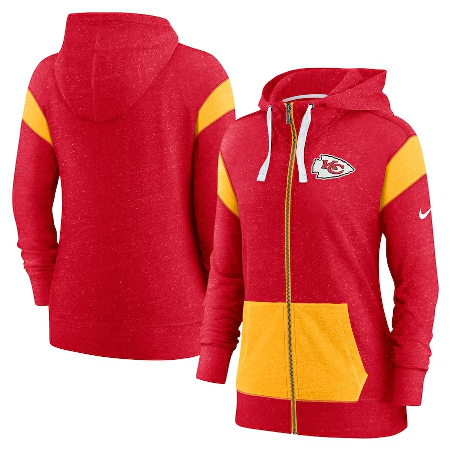 Women's Kansas City Chiefs Nike Red/Gold Monaco Full-Zip Hoodie 4 Women's Kansas City Chiefs Nike Red/Gold Monaco Full-Zip Hoodie – Bild 2