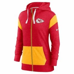 Women's Kansas City Chiefs Nike Red/Gold Plus Size Monaco Full-Zip Hoodie -NFL fanshirt Shop gold kansas city chiefs plus size monaco full zip hoodie pi4499000 altimages ff 4499582 3032d0f6d56d093e0a19alt2 full