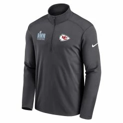 Men's Kansas City Chiefs Nike Anthracite Super Bowl LVII Champions Pacer Half-Zip Pullover Top -NFL fanshirt Shop mens nike anthracite kansas city chiefs super bowl lvii champions pacer half zip pullover top pi5318000 altimages ff 5318426 900bd26d273c9f0b7964alt2 full