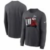 Men's Kansas City Chiefs Nike Anthracite Super Bowl LVII Local Phrase Long Sleeve T-Shirt