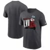 Men's Kansas City Chiefs Nike Anthracite Super Bowl LVII Local Phrase T-Shirt