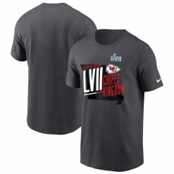Men's Kansas City Chiefs Nike Anthracite Super Bowl LVII Local Phrase T-Shirt