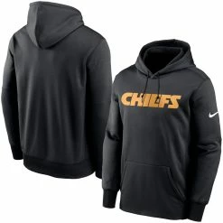 Men's Kansas City Chiefs Nike Black Fan Gear Wordmark Performance Pullover Hoodie
