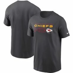 Men's Kansas City Chiefs Nike Charcoal Broadcast Essential T-Shirt -NFL fanshirt Shop mens nike charcoal kansas city chiefs broadcast essential t shirt pi4121000 altimages ff 4121590 5613b17d4065c9585317alt1 full