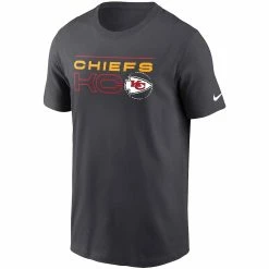 Men's Kansas City Chiefs Nike Charcoal Broadcast Essential T-Shirt -NFL fanshirt Shop mens nike charcoal kansas city chiefs broadcast essential t shirt pi4121000 altimages ff 4121590 5613b17d4065c9585317alt2 full
