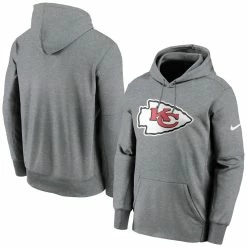 Men's Kansas City Chiefs Nike Charcoal Primary Logo Performance Pullover Hoodie
