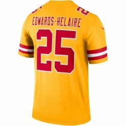 Men's Kansas City Chiefs Clyde Edwards-Helaire Nike Gold Inverted Legend Jersey -NFL fanshirt Shop mens nike clyde edwards helaire gold kansas city chiefs inverted legend jersey pi4133000 altimages ff 4133482 2093467faeaf04723c8balt3 full