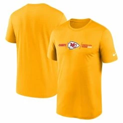 Men's Kansas City Chiefs Nike Gold Horizontal Lockup Legend Performance T-Shirt