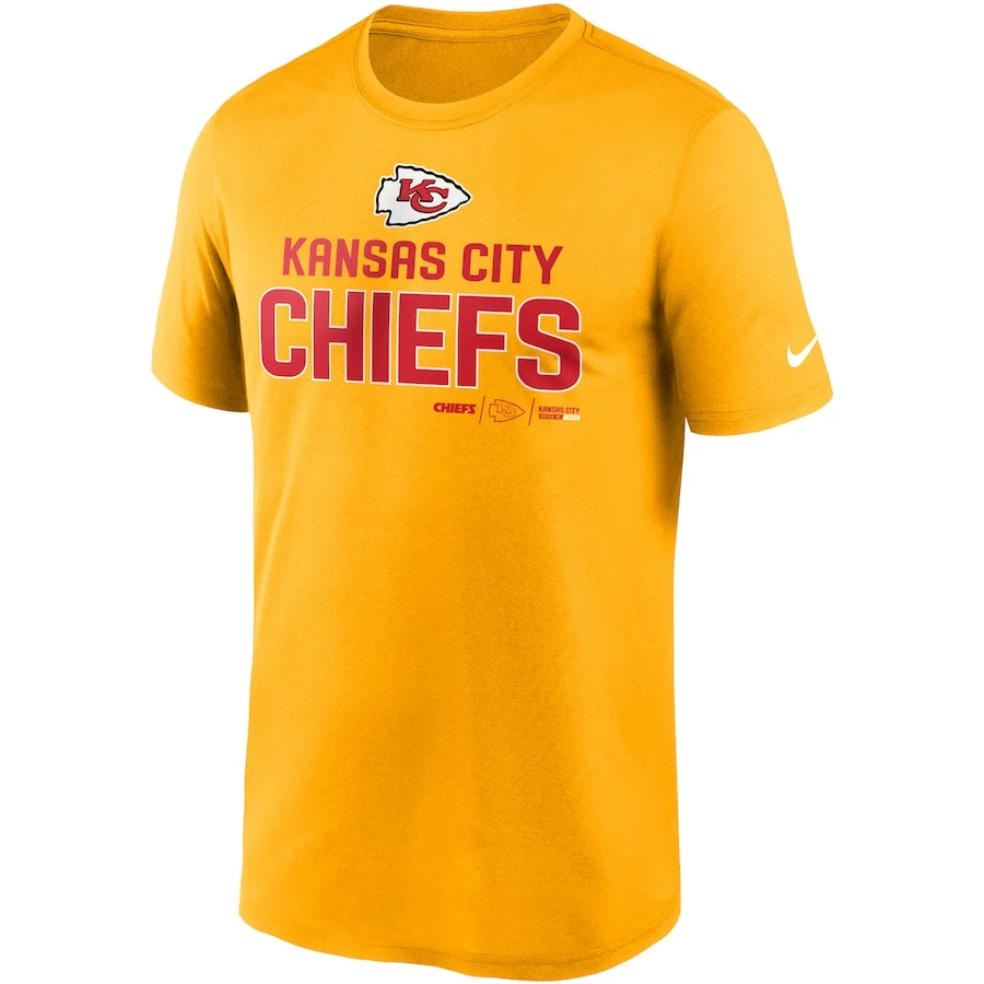 Men's Kansas City Chiefs Nike Gold Legend Community Performance T-Shirt 5 Men's Kansas City Chiefs Nike Gold Legend Community Performance T-Shirt – Bild 3