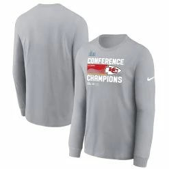 Men's Kansas City Chiefs Nike Gray 2022 AFC Champions Locker Room Trophy Collection Long Sleeve T-Shirt 7 Men's Kansas City Chiefs Nike Gray 2022 AFC Champions Locker Room Trophy Collection Long Sleeve T-Shirt -NFL fanshirt Shop mens nike gray kansas city chiefs 2022 afc champions locker room trophy collection long sleeve t shirt pi5293000 altimages ff 5293796 737cd18976c873dadd37alt1 full