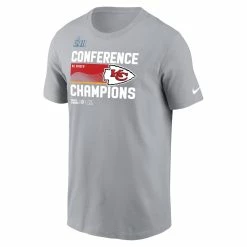 Men's Kansas City Chiefs Nike Gray 2022 AFC Champions Locker Room Trophy Collection T-Shirt -NFL fanshirt Shop mens nike gray kansas city chiefs 2022 afc champions locker room trophy collection t shirt pi5293000 altimages ff 5293832 27a7b5b4dc85058c9db7alt2 full