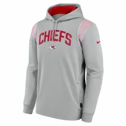 Men's Kansas City Chiefs Nike Gray Sideline Athletic Stack Performance Pullover Hoodie -NFL fanshirt Shop mens nike gray kansas city chiefs sideline athletic stack performance pullover hoodie pi4508000 altimages ff 4508054 75d285ab487771f4e5b3alt2 full