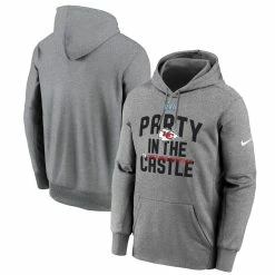 Men's Kansas City Chiefs Nike Heather Gray Super Bowl LVII Champions Celebration Parade Pullover Hoodie