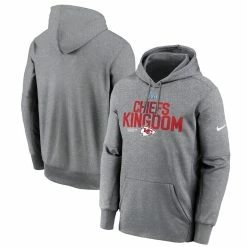 Men's Kansas City Chiefs Nike Heather Gray Super Bowl LVII Champions Local Pack Performance Pullover Hoodie
