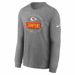 Men's Kansas City Chiefs Nike Heather Gray Super Bowl LVII Champions Locker Room Trophy Collection Long Sleeve T-Shirt -NFL fanshirt Shop mens nike heather gray kansas city chiefs super bowl lvii champions locker room trophy collection long sleeve t shirt pi5345000 altimages ff 5345355 78946f618142ed6de131alt2 full