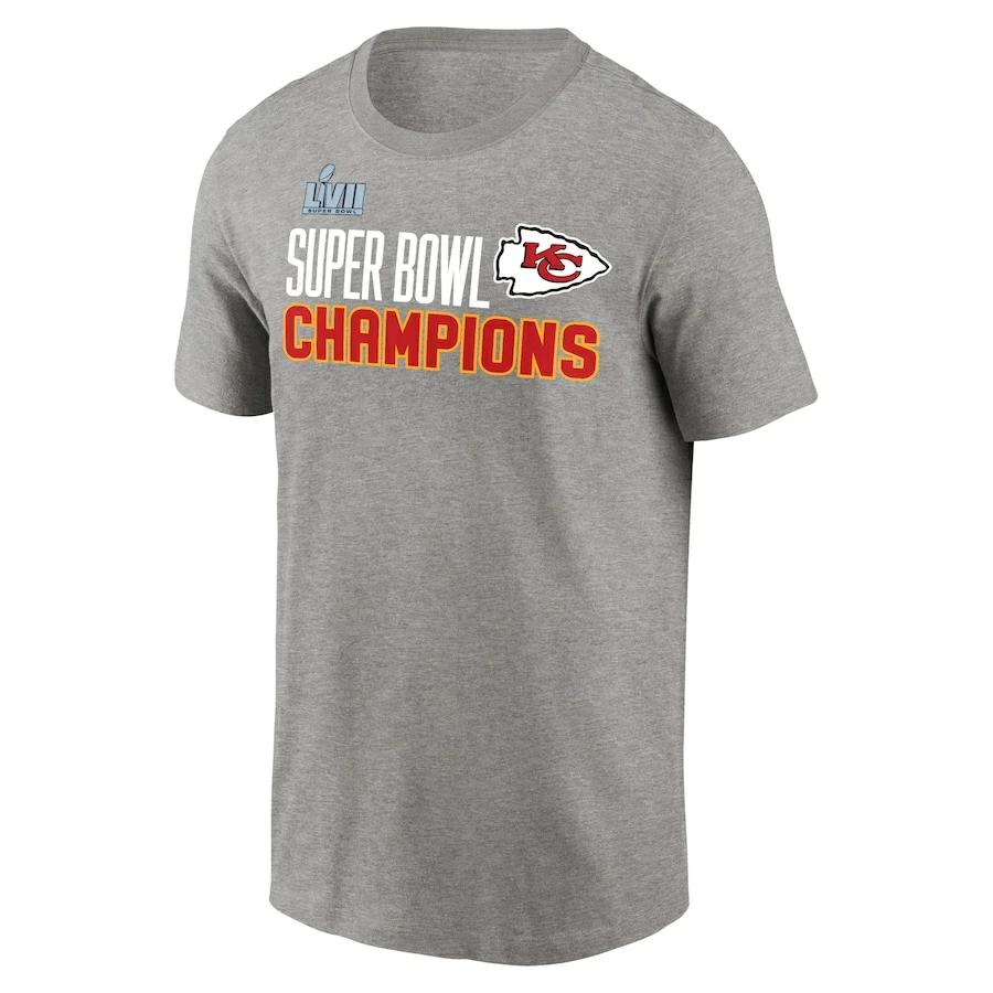 Men's Kansas City Chiefs Nike Heather Gray Super Bowl LVII Champions Roster T-Shirt 5 Men's Kansas City Chiefs Nike Heather Gray Super Bowl LVII Champions Roster T-Shirt – Bild 3