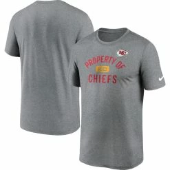 Men's Kansas City Chiefs Nike Heathered Charcoal Property Of Legend Performance T-Shirt