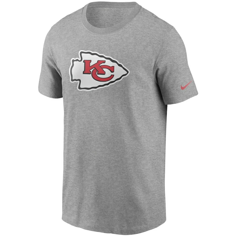 Men's Kansas City Chiefs Nike Heathered Gray Primary Logo T-Shirt 5 Men's Kansas City Chiefs Nike Heathered Gray Primary Logo T-Shirt – Bild 3