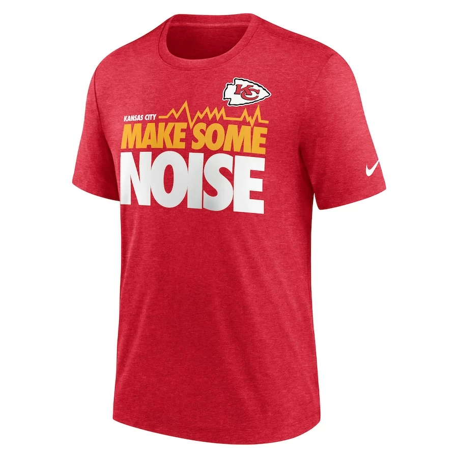 Men's Kansas City Chiefs Nike Heathered Red Local Tri-Blend T-Shirt 5 Men's Kansas City Chiefs Nike Heathered Red Local Tri-Blend T-Shirt – Bild 3