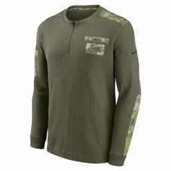 Men's Kansas City Chiefs Nike Olive 2021 Salute To Service Henley Long Sleeve Thermal Top -NFL fanshirt Shop mens nike olive kansas city chiefs 2021 salute to service henley long sleeve thermal top pi4183000 altimages ff 4183679 b4b27827e1157adfe645alt2 full