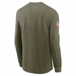 Men's Kansas City Chiefs Nike Olive 2022 Salute To Service Long Sleeve T-Shirt -NFL fanshirt Shop mens nike olive kansas city chiefs 2022 salute to service long sleeve t shirt pi4639000 altimages ff 4639918 3432b24168ddf3cc7c18alt3 full