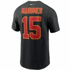 Men's Kansas City Chiefs Patrick Mahomes Nike Black Name & Number T-Shirt -NFL fanshirt Shop mens nike patrick mahomes black kansas city chiefs name and number t shirt pi3739000 altimages ff 3739671 5518d8a29c3d53eebfdcalt3 full