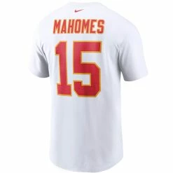 Men's Kansas City Chiefs Patrick Mahomes Nike White Name & Number T-Shirt -NFL fanshirt Shop mens nike patrick mahomes white kansas city chiefs name and number t shirt pi3739000 altimages ff 3739672 e4d16efb18acd5607176alt3 full