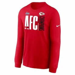 Men's Kansas City Chiefs Nike Red 2022 AFC Champions Iconic Long Sleeve T-Shirt -NFL fanshirt Shop mens nike red kansas city chiefs 2022 afc champions iconic long sleeve t shirt pi5293000 altimages ff 5293689 a99f0d45ac2dcfb412e6alt2 full
