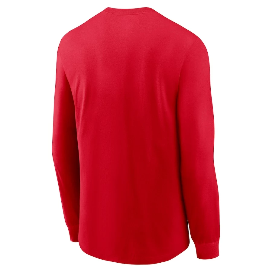 Men's Kansas City Chiefs Nike Red 2022 AFC West Division Champions Locker Room Trophy Collection Long Sleeve T-Shirt 6 Men's Kansas City Chiefs Nike Red 2022 AFC West Division Champions Locker Room Trophy Collection Long Sleeve T-Shirt – Bild 4