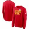 Men's Kansas City Chiefs Nike Red 2022 AFC West Division Champions Locker Room Trophy Collection Long Sleeve T-Shirt -NFL fanshirt Shop mens nike red kansas city chiefs 2022 afc west division champions locker room trophy collection long sleeve t shirt pi5250000 ff 5250797 65b4a917ebf6772ee131 full