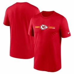 Men's Kansas City Chiefs Nike Red Horizontal Lockup Legend Performance T-Shirt