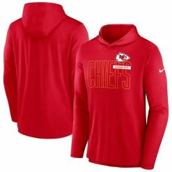 Men's Kansas City Chiefs Nike Red Performance Team Pullover Hoodie