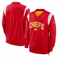 NFL fanshirt Shop -NFL fanshirt Shop mens nike red kansas city chiefs sideline athletic stack v neck pullover windshirt pi4508000 altimages ff 4508641 65684855c5dbfb86b494alt1 full