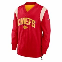 Men's Kansas City Chiefs Nike Red Sideline Athletic Stack V-Neck Pullover Windshirt -NFL fanshirt Shop mens nike red kansas city chiefs sideline athletic stack v neck pullover windshirt pi4508000 altimages ff 4508641 65684855c5dbfb86b494alt2 full
