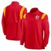 Men's Kansas City Chiefs Nike Red Sideline Coach Chevron Lockup Quarter-Zip Long Sleeve Top -NFL fanshirt Shop mens nike red kansas city chiefs sideline coach chevron lockup quarter zip long sleeve top pi4508000 ff 4508444 b78782405d2c5588d7c6 full