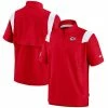 Men's Kansas City Chiefs Nike Red Sideline Coaches Short Sleeve Quarter-Zip Jacket -NFL fanshirt Shop mens nike red kansas city chiefs sideline coaches short sleeve quarter zip jacket pi4047000 ff 4047669 417fabcd68e1c9726f1c full
