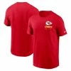 Men's Kansas City Chiefs Nike Red Sideline Infograph Lockup Performance T-Shirt