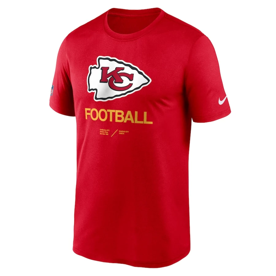 Men's Kansas City Chiefs Nike Red Sideline Infograph Performance T-Shirt 5 Men's Kansas City Chiefs Nike Red Sideline Infograph Performance T-Shirt – Bild 3