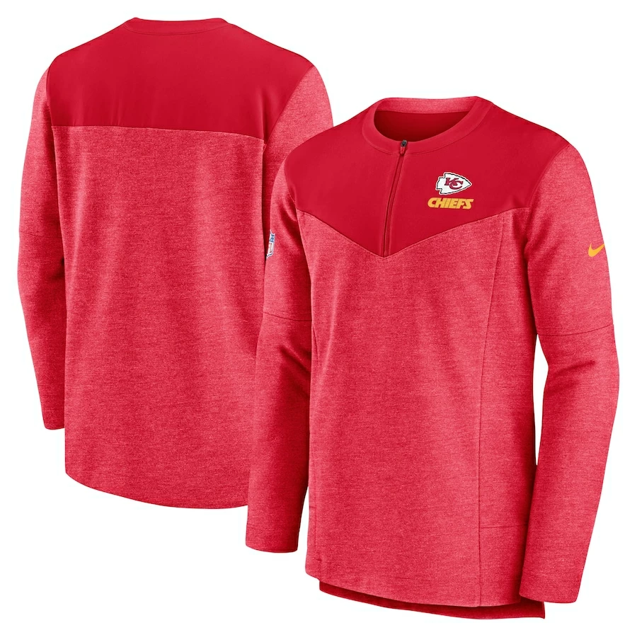 Men's Kansas City Chiefs Nike Red Sideline Lockup Performance Quarter-Zip Top 4 Men's Kansas City Chiefs Nike Red Sideline Lockup Performance Quarter-Zip Top – Bild 2