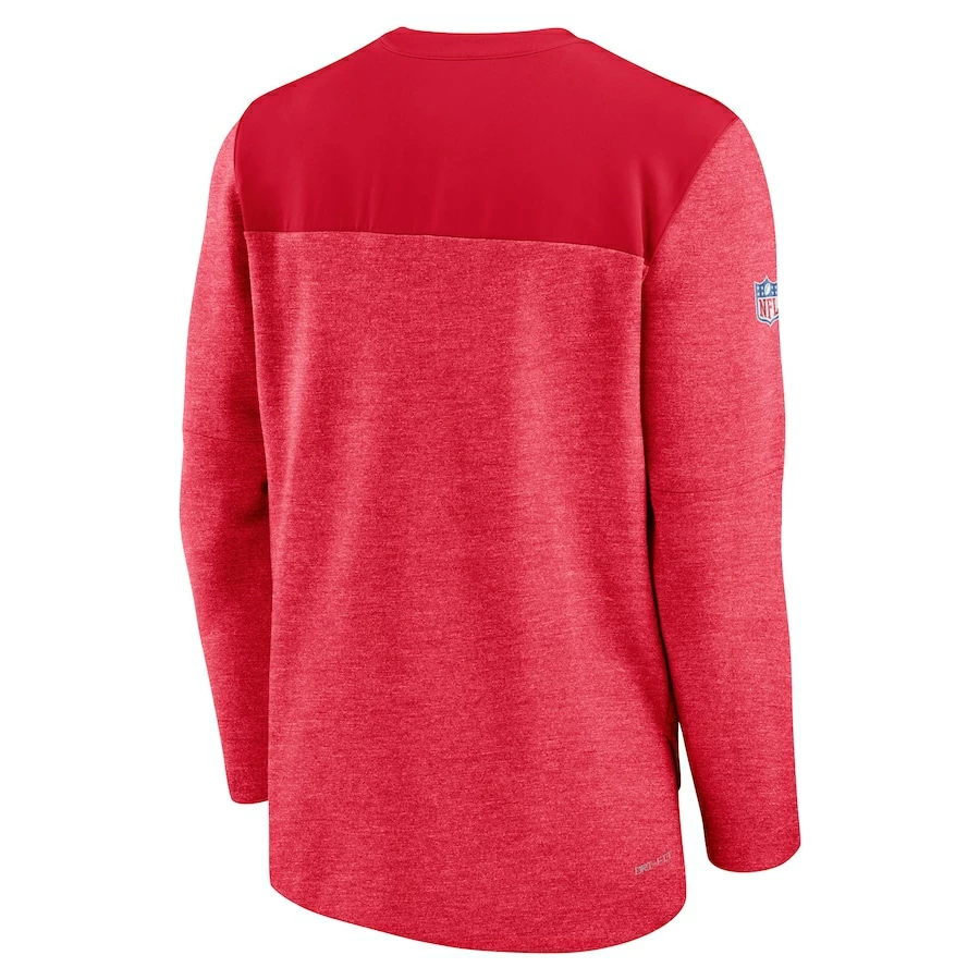 Men's Kansas City Chiefs Nike Red Sideline Lockup Performance Quarter-Zip Top 6 Men's Kansas City Chiefs Nike Red Sideline Lockup Performance Quarter-Zip Top – Bild 4