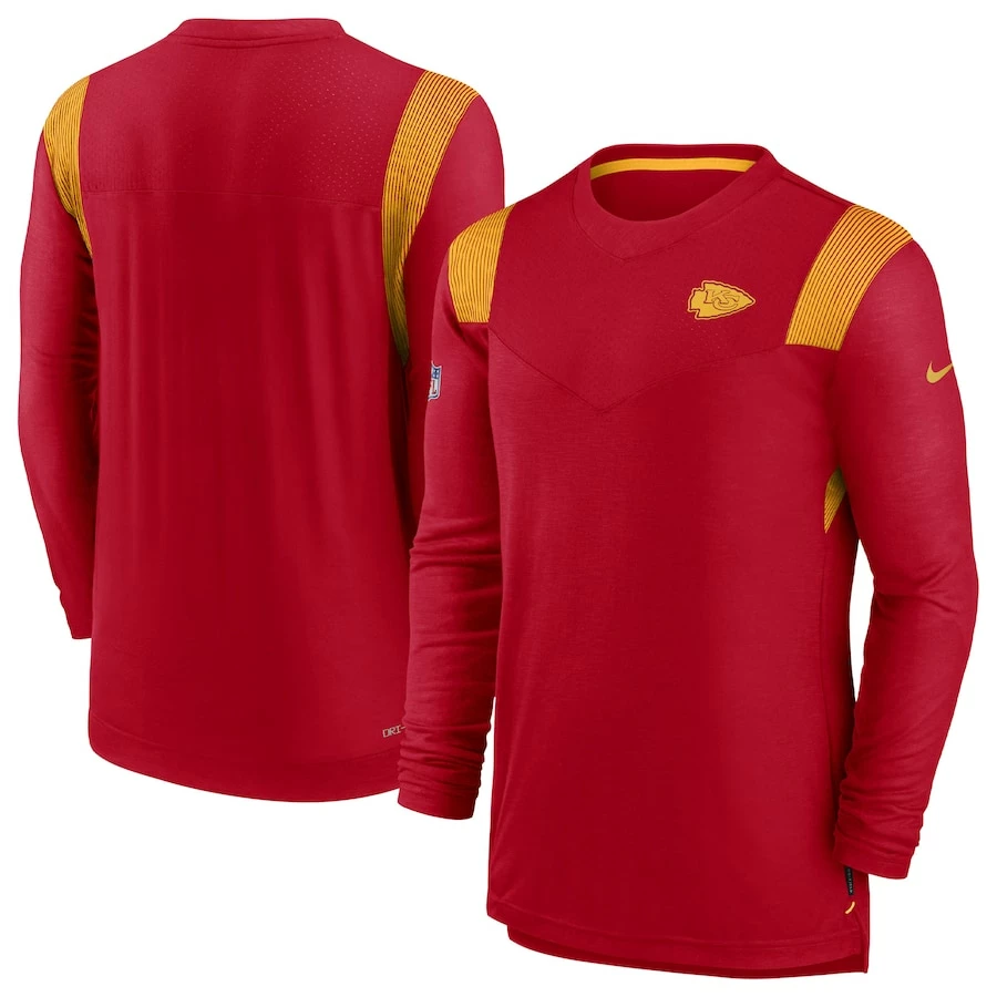 Men's Kansas City Chiefs Nike Red Sideline Tonal Logo Performance Player Long Sleeve T-Shirt 4 Men's Kansas City Chiefs Nike Red Sideline Tonal Logo Performance Player Long Sleeve T-Shirt – Bild 2