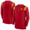 Men's Kansas City Chiefs Nike Red Sideline Tonal Logo Performance Player Long Sleeve T-Shirt