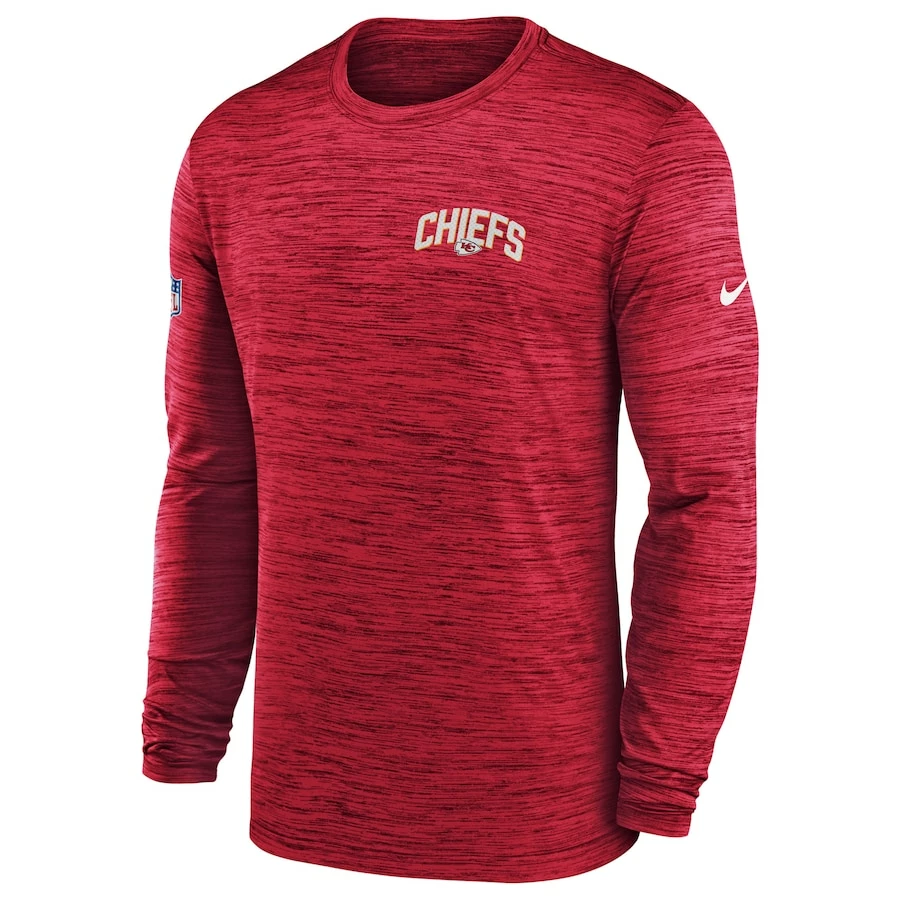 Men's Kansas City Chiefs Nike Red Sideline Velocity Athletic Stack Performance Long Sleeve T-Shirt 5 Men's Kansas City Chiefs Nike Red Sideline Velocity Athletic Stack Performance Long Sleeve T-Shirt – Bild 3