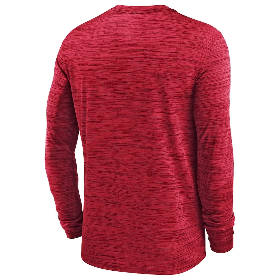 Men's Kansas City Chiefs Nike Red Sideline Velocity Athletic Stack Performance Long Sleeve T-Shirt 6 Men's Kansas City Chiefs Nike Red Sideline Velocity Athletic Stack Performance Long Sleeve T-Shirt – Bild 4