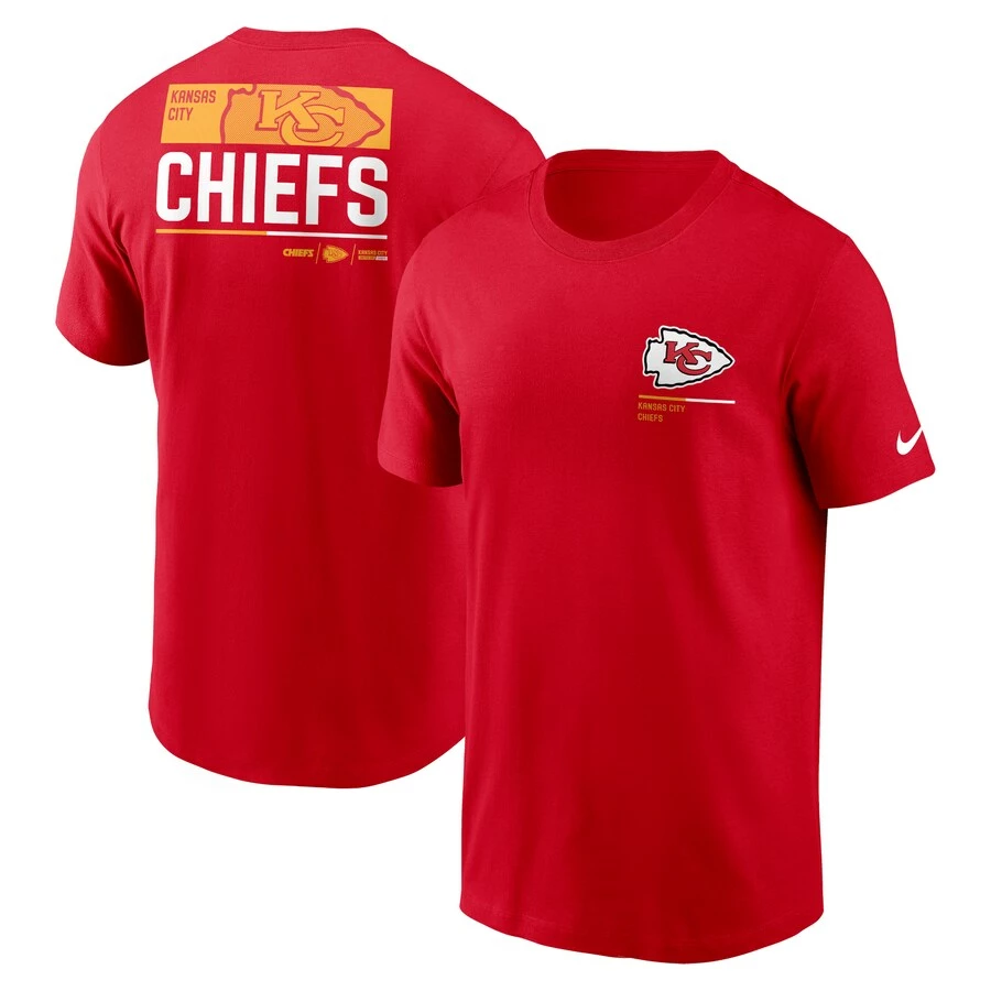 Men's Kansas City Chiefs Nike Red Team Incline T-Shirt 3 Men's Kansas City Chiefs Nike Red Team Incline T-Shirt