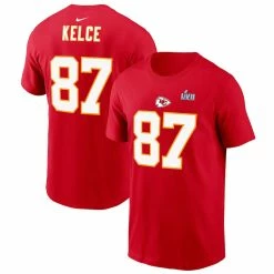 Men's Kansas City Chiefs Travis Kelce Nike Red Super Bowl LVII Name & Number T-Shirt -NFL fanshirt Shop mens nike travis kelce red kansas city chiefs super bowl lvii name and number t shirt pi5299000 altimages ff 5299854 4cf5b353921776e40d9aalt1 full