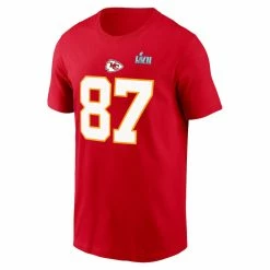 Men's Kansas City Chiefs Travis Kelce Nike Red Super Bowl LVII Name & Number T-Shirt -NFL fanshirt Shop mens nike travis kelce red kansas city chiefs super bowl lvii name and number t shirt pi5299000 altimages ff 5299854 4cf5b353921776e40d9aalt2 full
