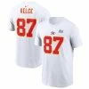 Men's Kansas City Chiefs Travis Kelce Nike White Super Bowl LVII Name & Number T-Shirt -NFL fanshirt Shop mens nike travis kelce white kansas city chiefs super bowl lvii name and number t shirt pi5299000 ff 5299859 b3e42b9418fb3d058968 full