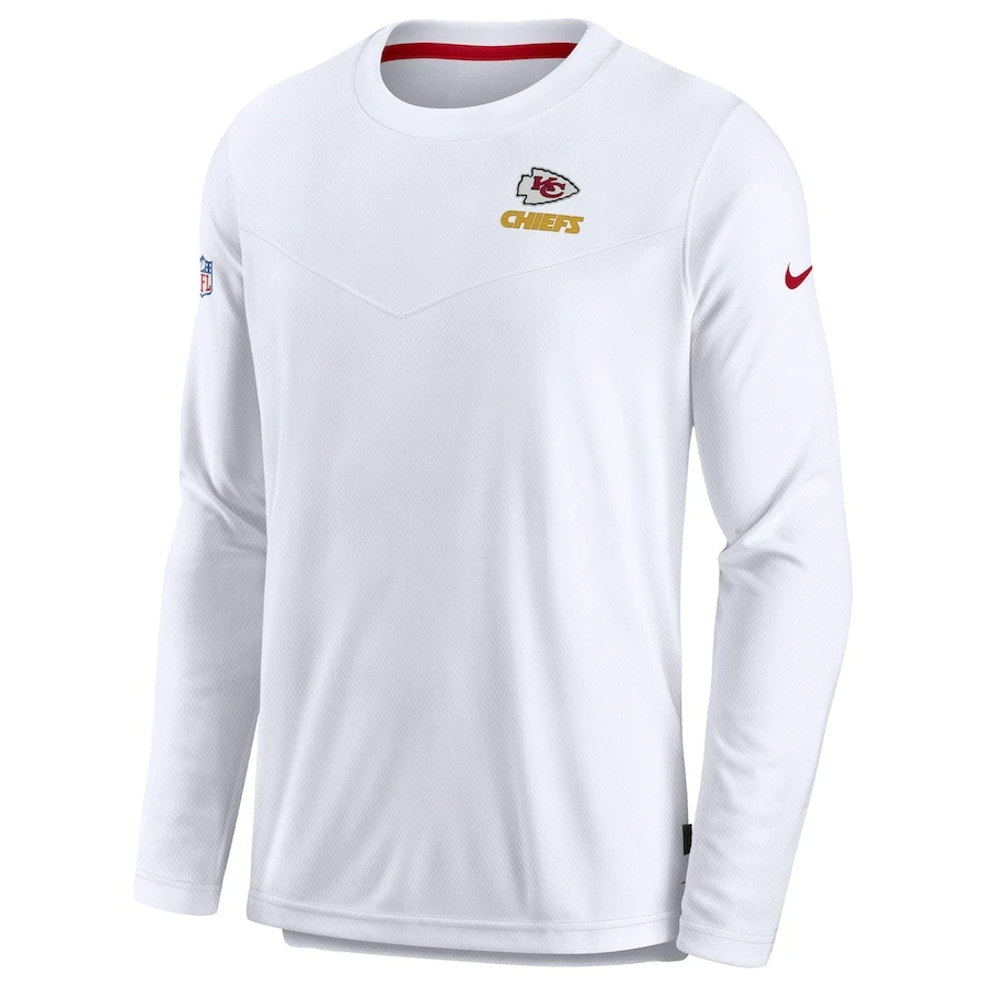 Men's Kansas City Chiefs Nike White Sideline Lockup Performance Long Sleeve T-Shirt 5 Men's Kansas City Chiefs Nike White Sideline Lockup Performance Long Sleeve T-Shirt – Bild 3